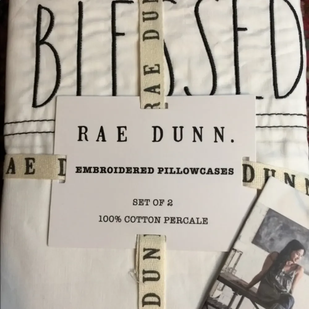 NWT Rae Dunn BLESSED Pillowcases